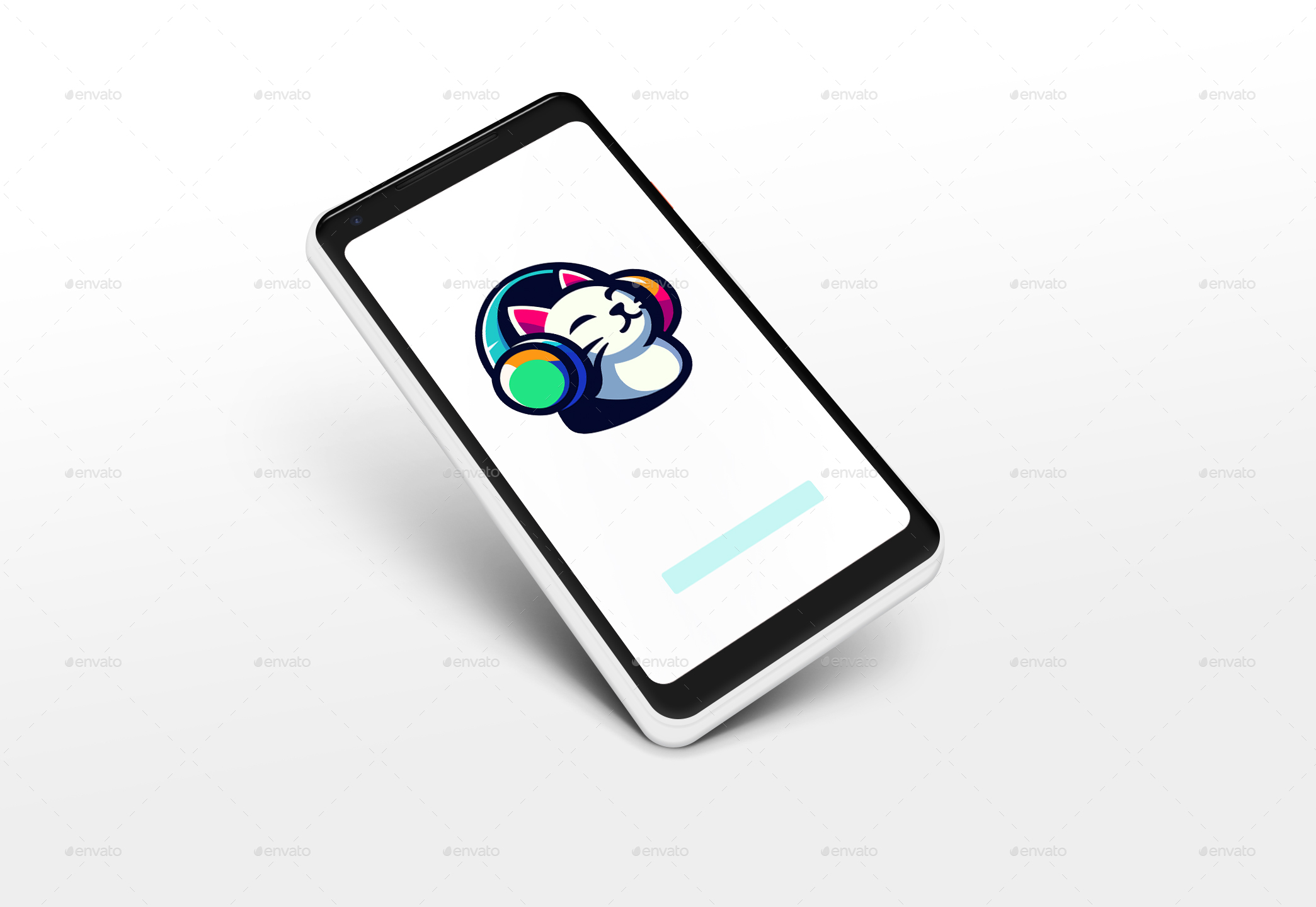 Cat with Headphone Logo, Logo Templates GraphicRiver